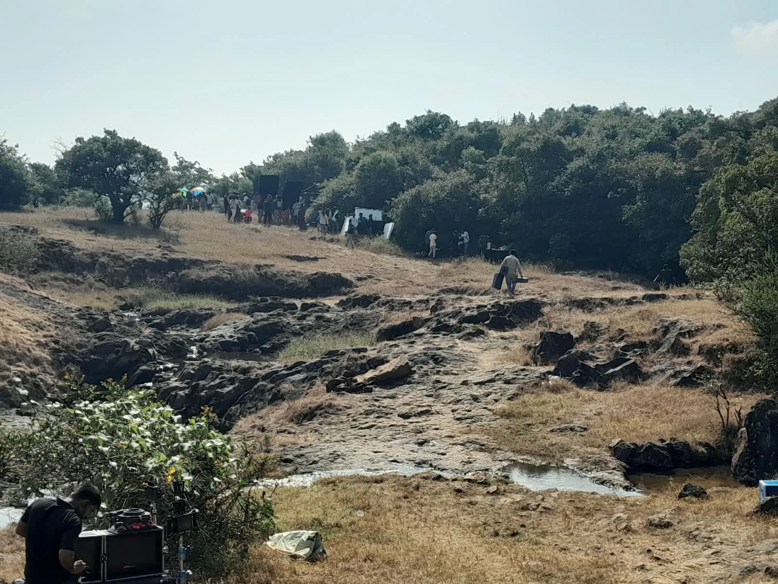 Open plateau road in Mahabaleshwar